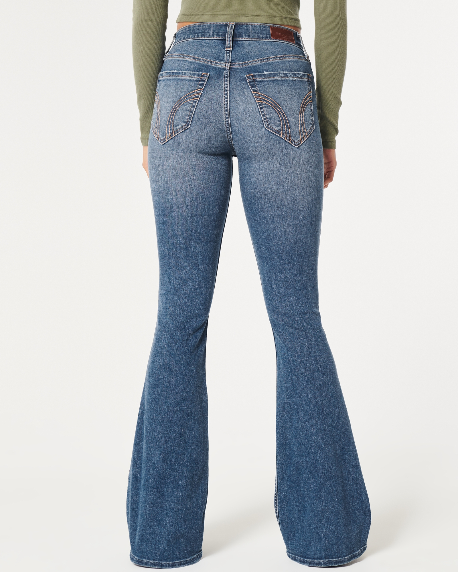 Hollister High Rise Flare Jeans Size 26 - $25 (50% Off Retail