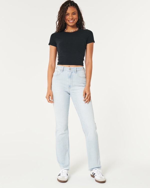 Las mejores ofertas en Pantalones Rectos Hollister para Mujeres