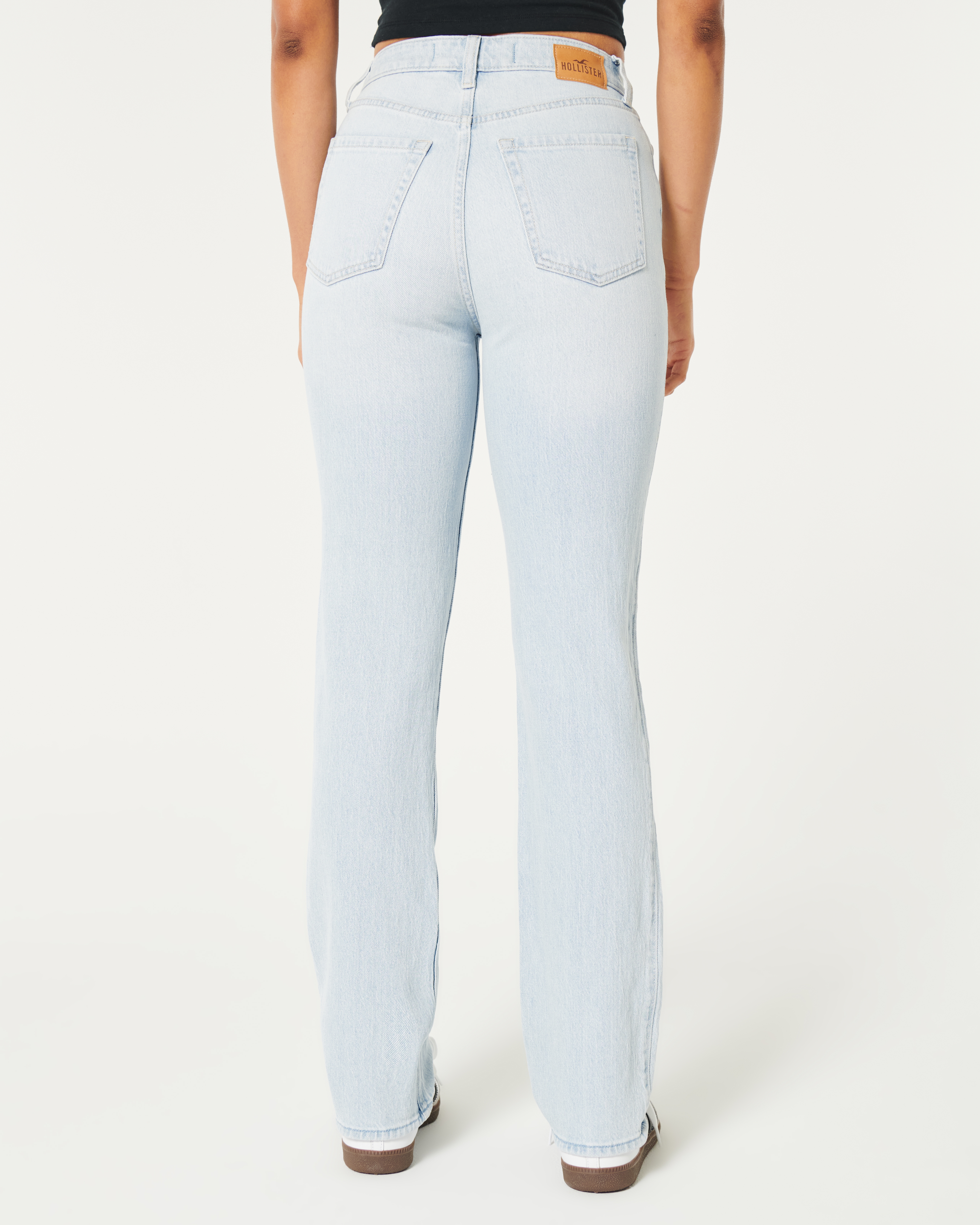 Straight leg jeans store hollister