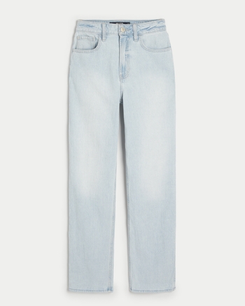 Rose High Rise 90's Straight Jeans in Light Wash