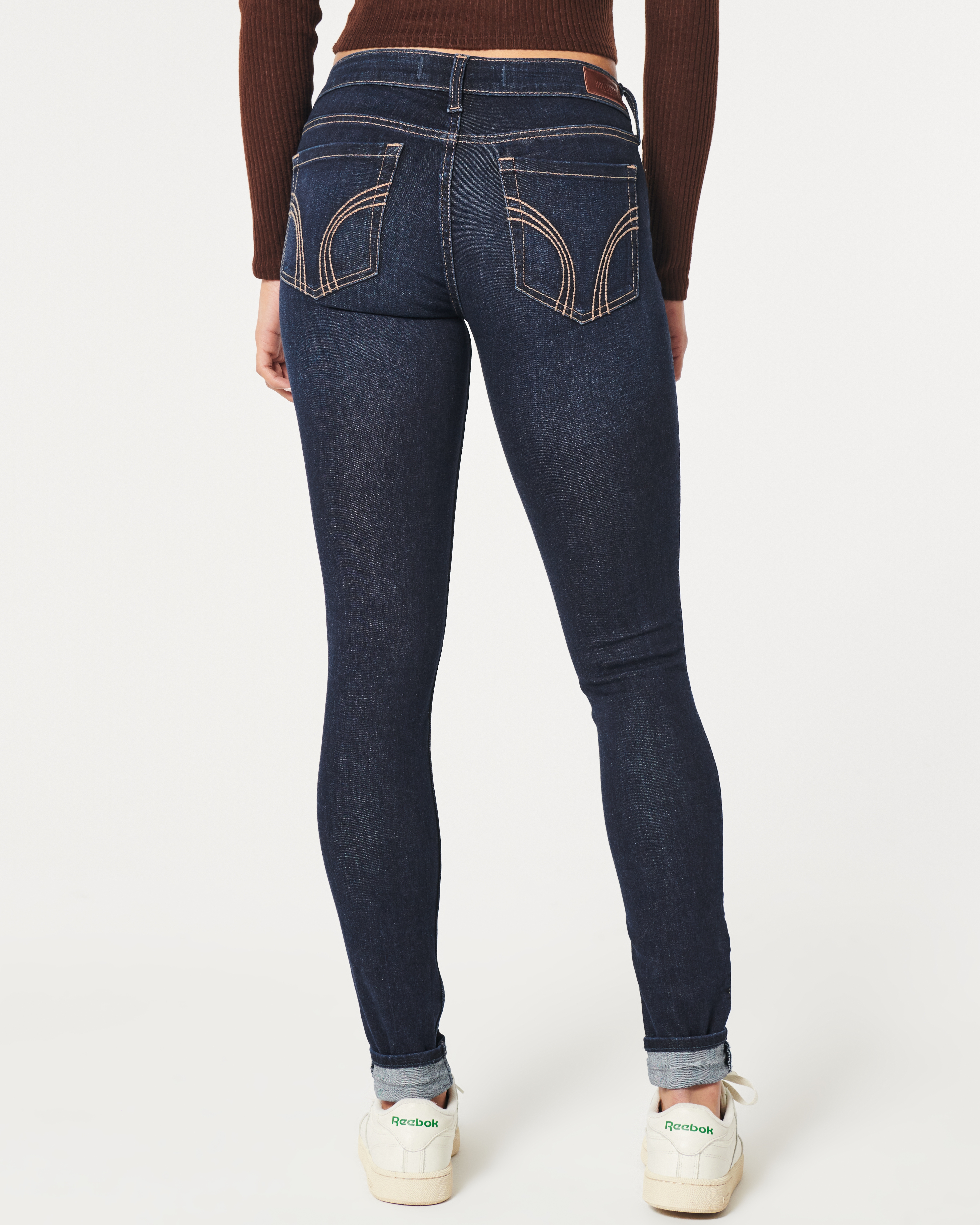 Hollister low rise sales skinny jeans