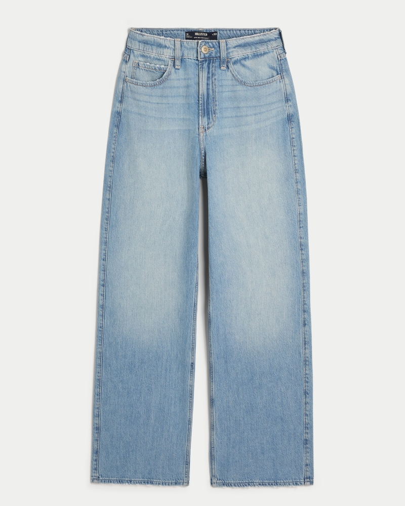 Ultra High-Rise Lightweight Medium Wash Baggy Jeans