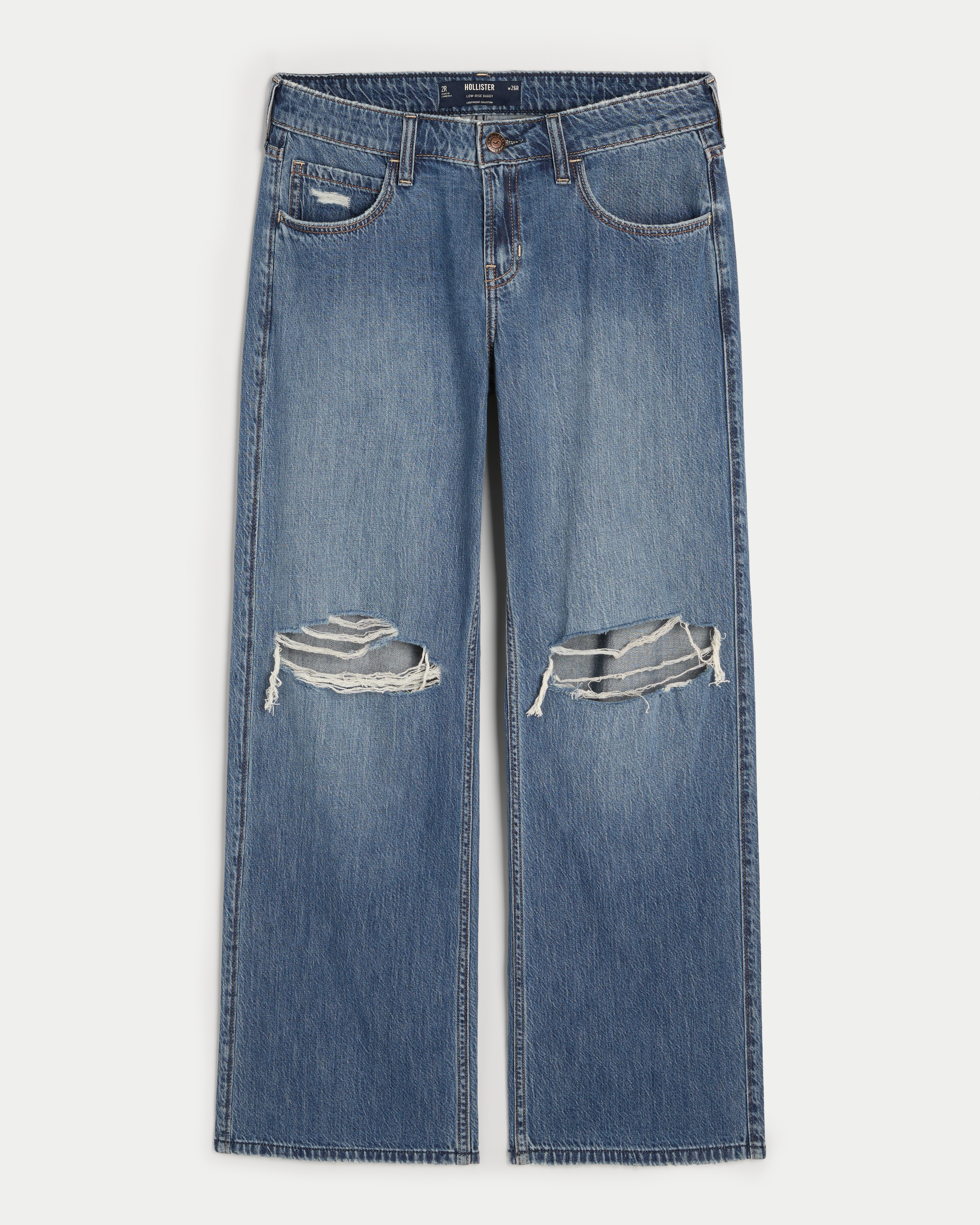 Distressed jeans hollister best sale