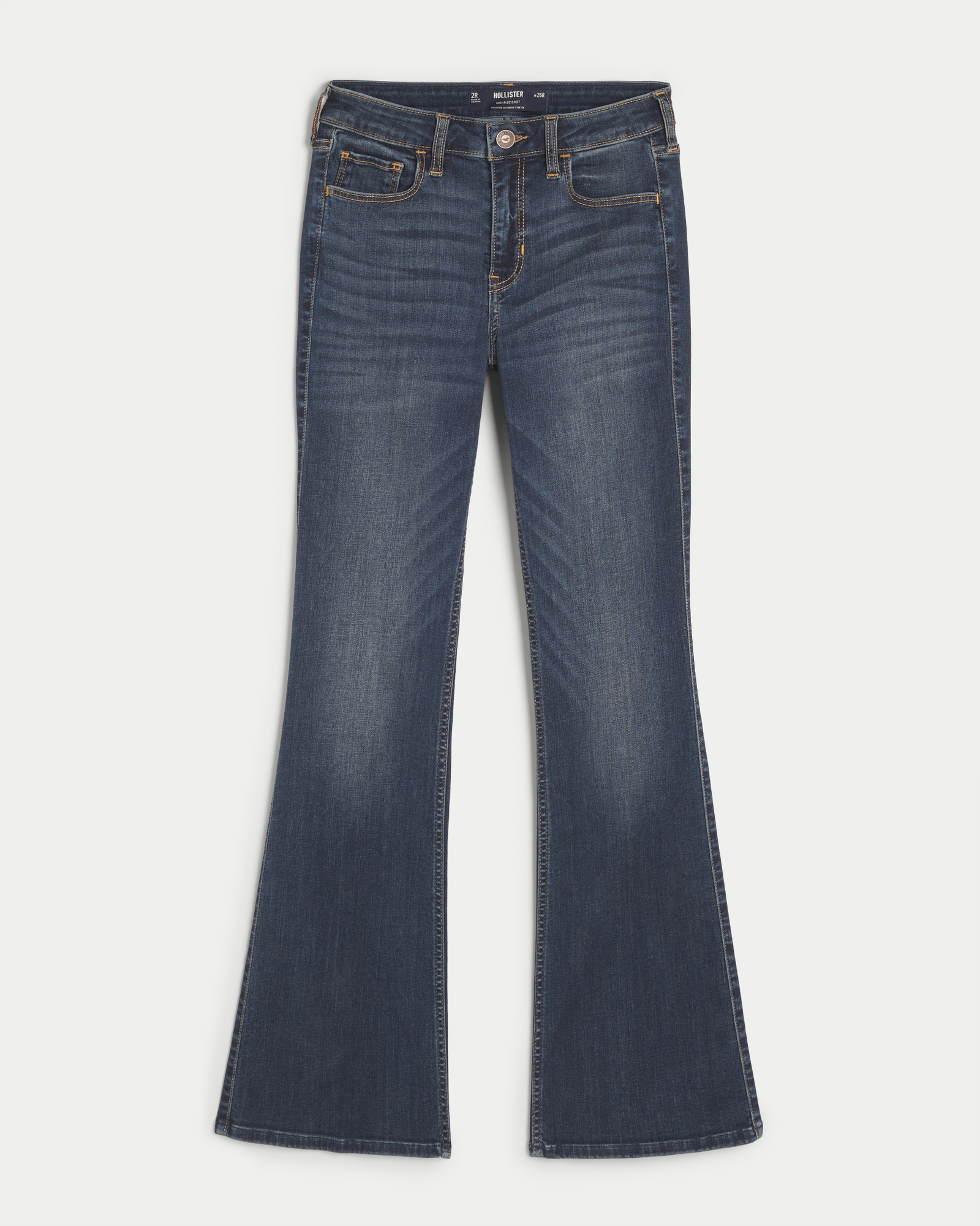 Hollister Flare Jeans Light Wash Denim Women's 3L Measures 29x33