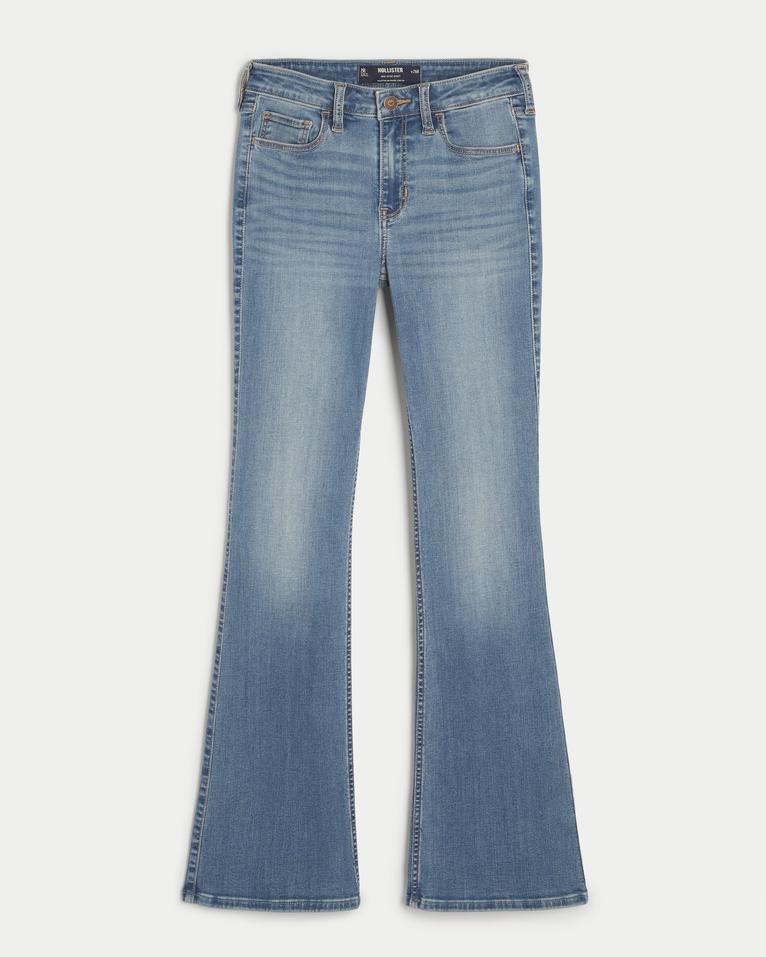 Mid-Rise Medium Wash Boot Jeans