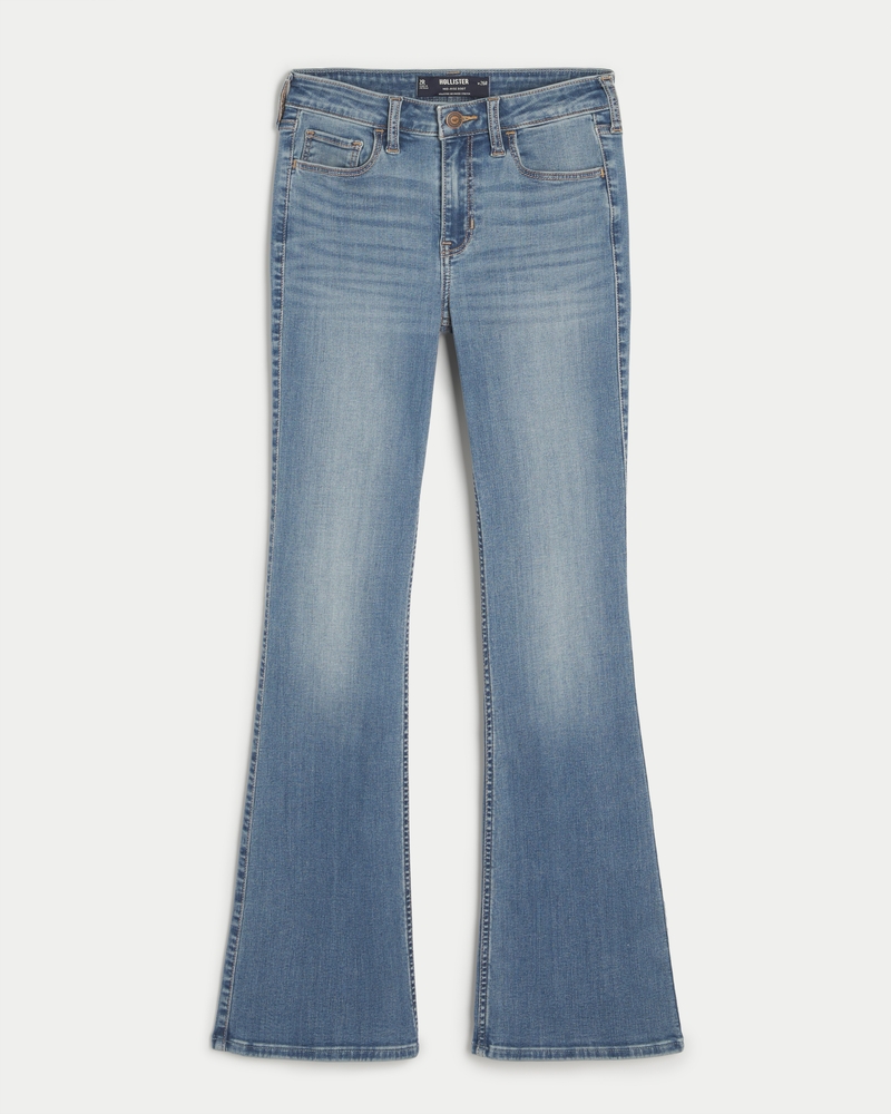 Women s Mid Rise Medium Wash Boot Jeans Women s HollisterCo