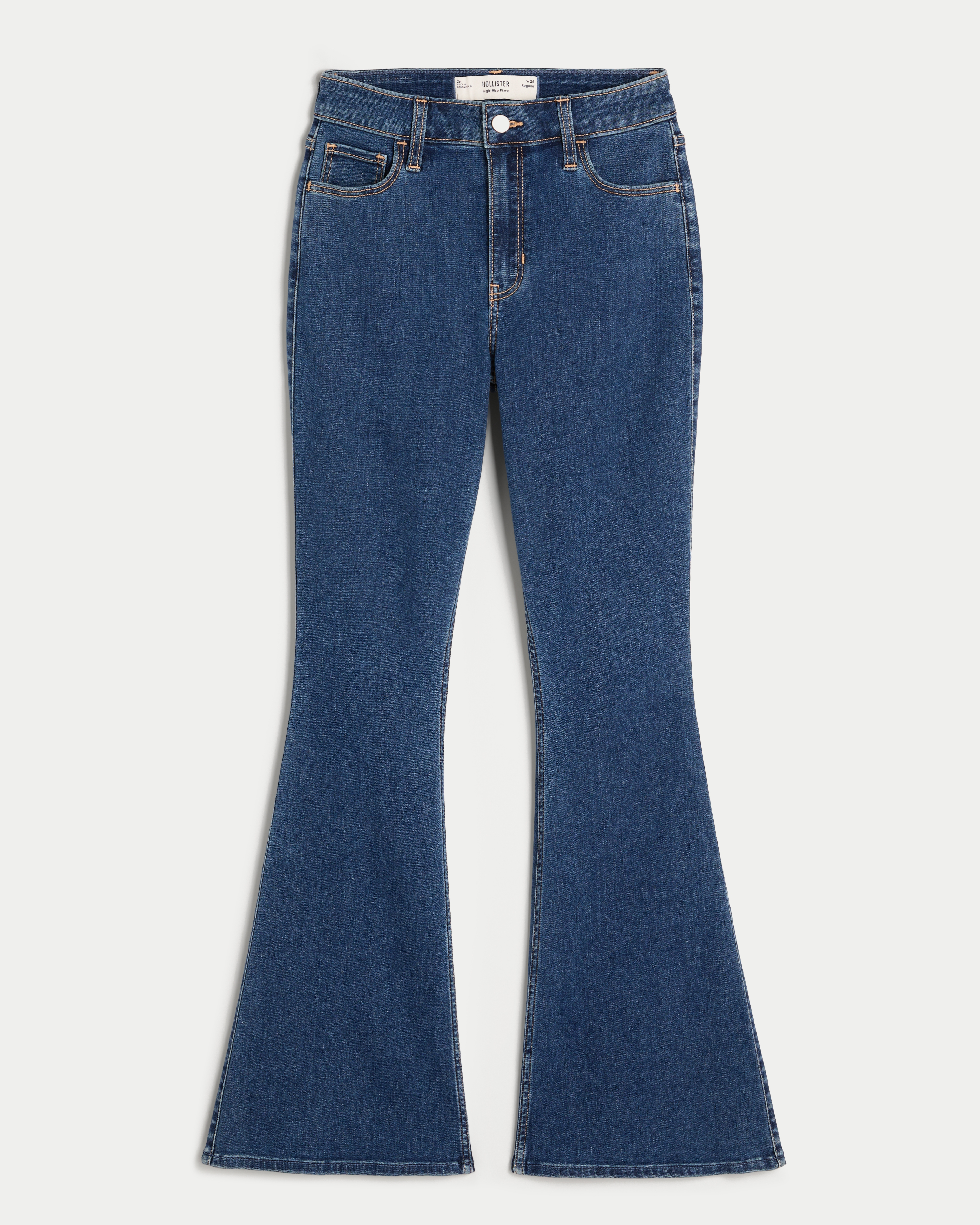 High-Rise Dark Wash Flare Jeans