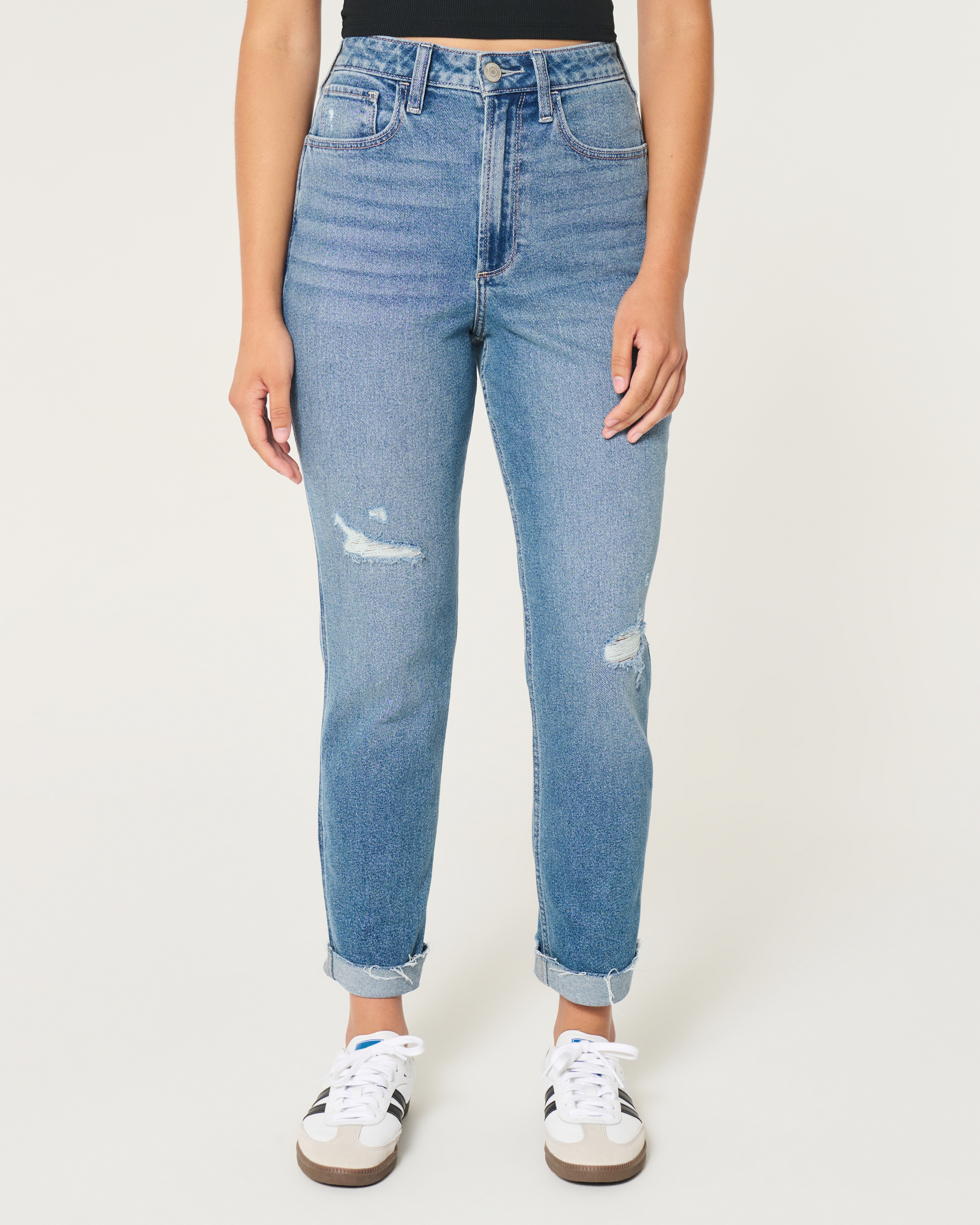 Hollister mum jeans online