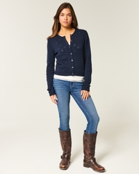 High-Rise Dark Wash Super Skinny Jeans