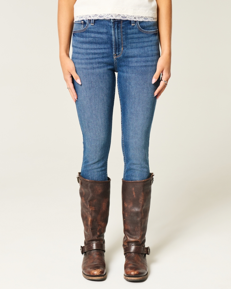 High-Rise Dark Wash Super Skinny Jeans