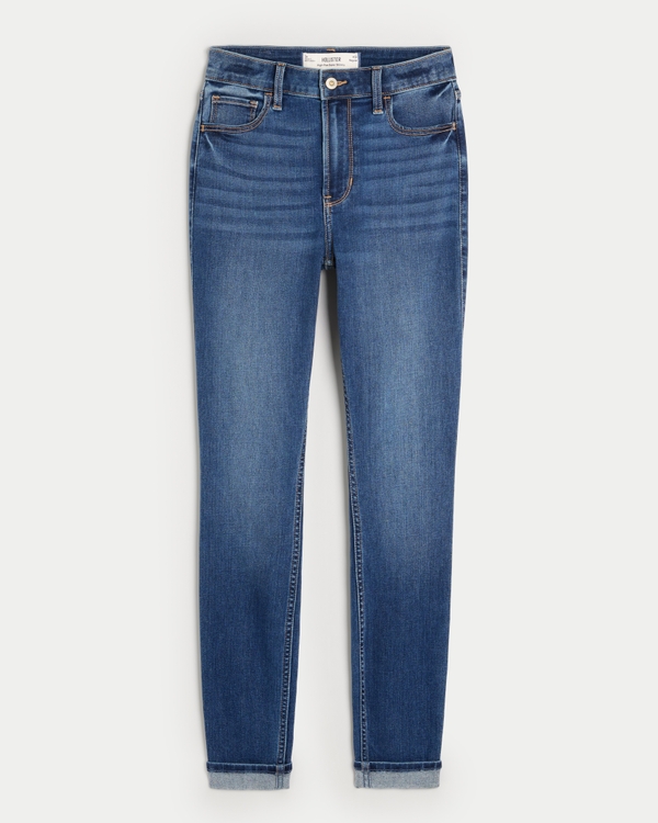 High-Rise Dark Wash Super Skinny Jeans