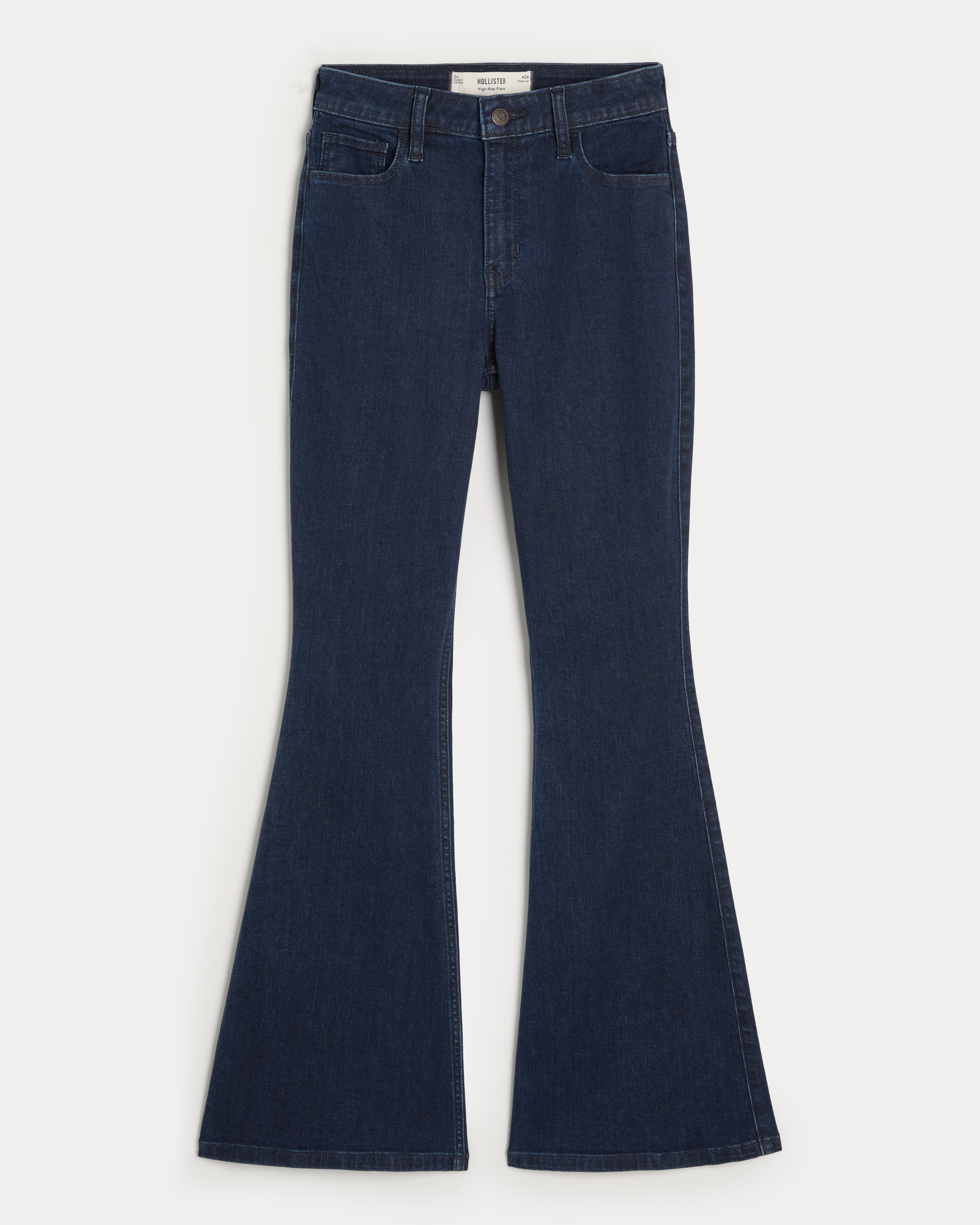 High-Rise Dark Wash Flare Jeans