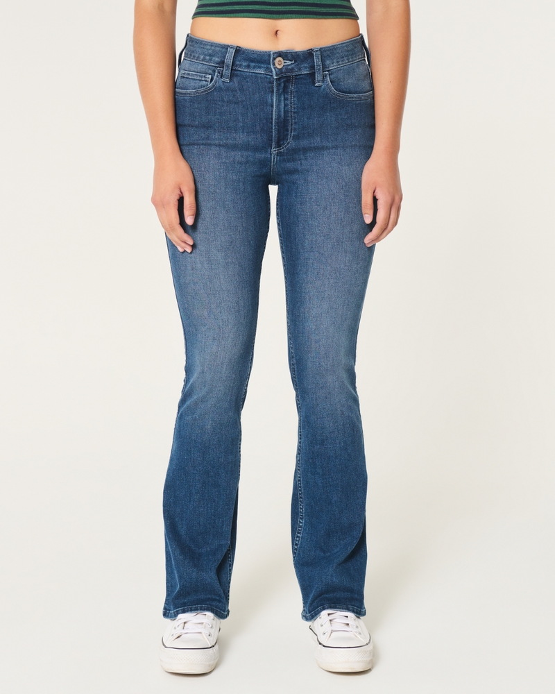 Curvy Mid-Rise Dark Wash Boot Jeans