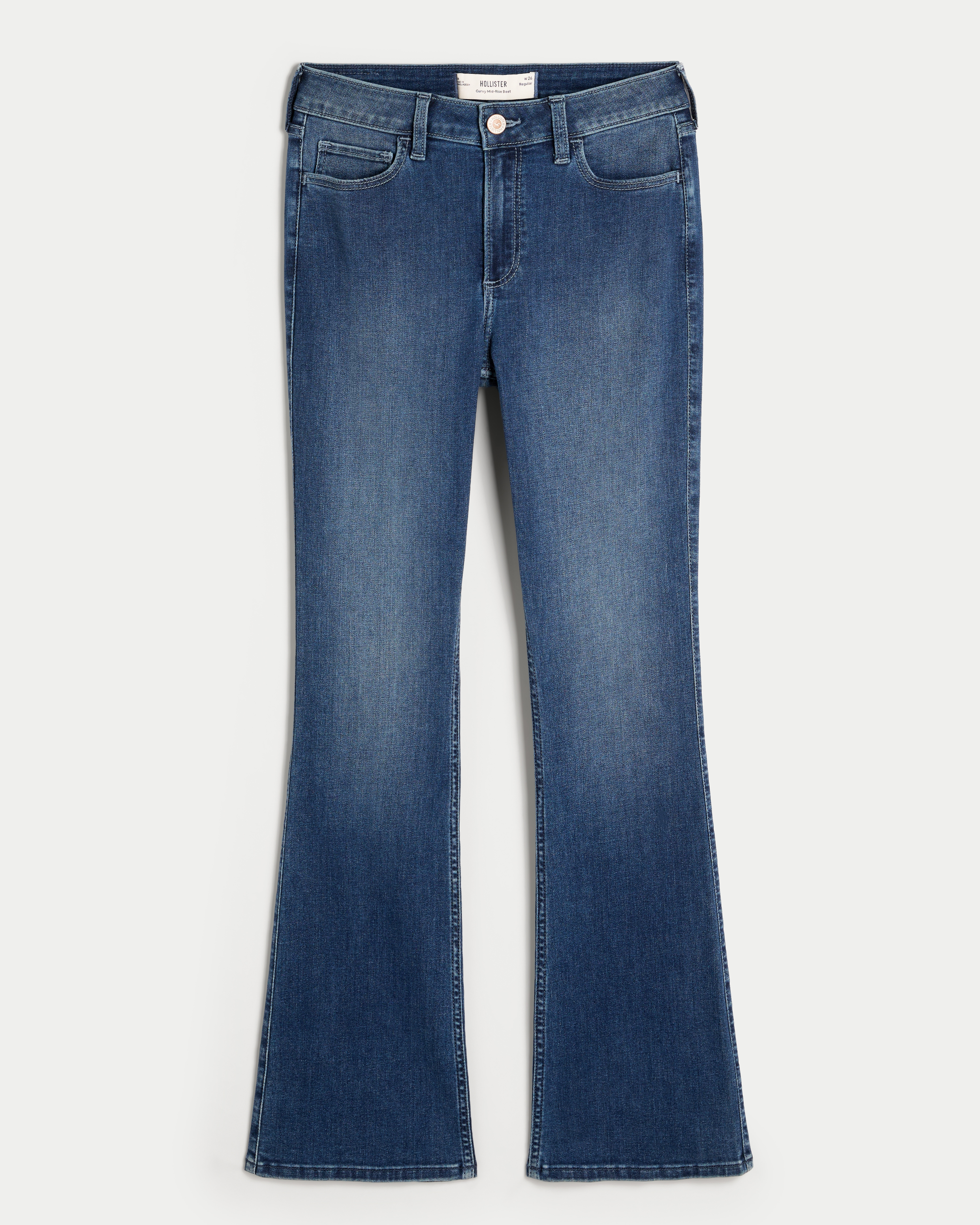 Curvy Mid-Rise Boot Jeans