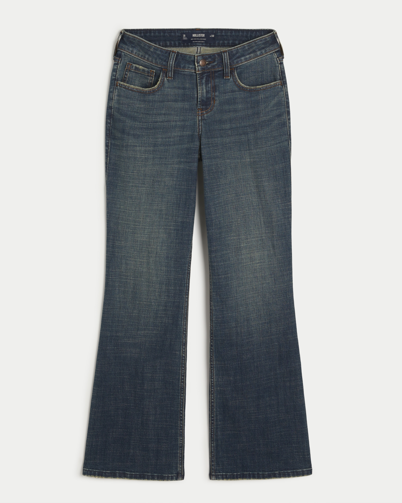 Hollister Co. Elastane Boot Cut Jeans
