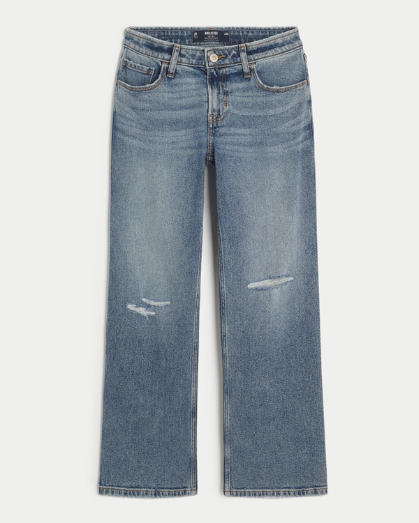 Hollister Light Wash Straight Jeans