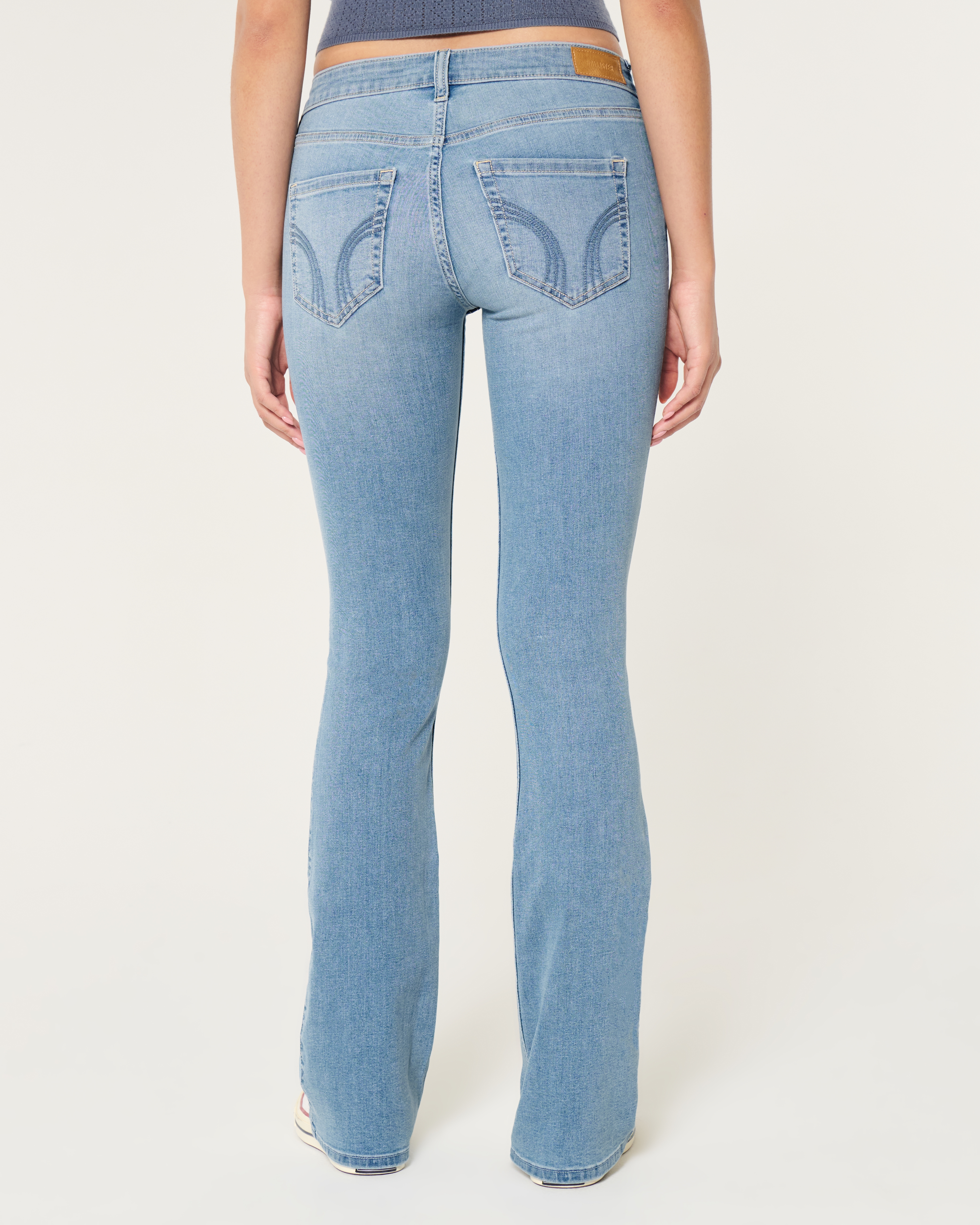 Low-Rise Light Wash Boot Jeans