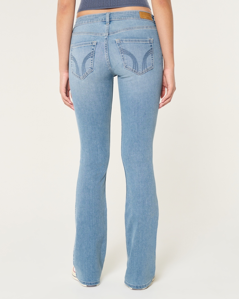Low-Rise Light Wash Boot Jeans