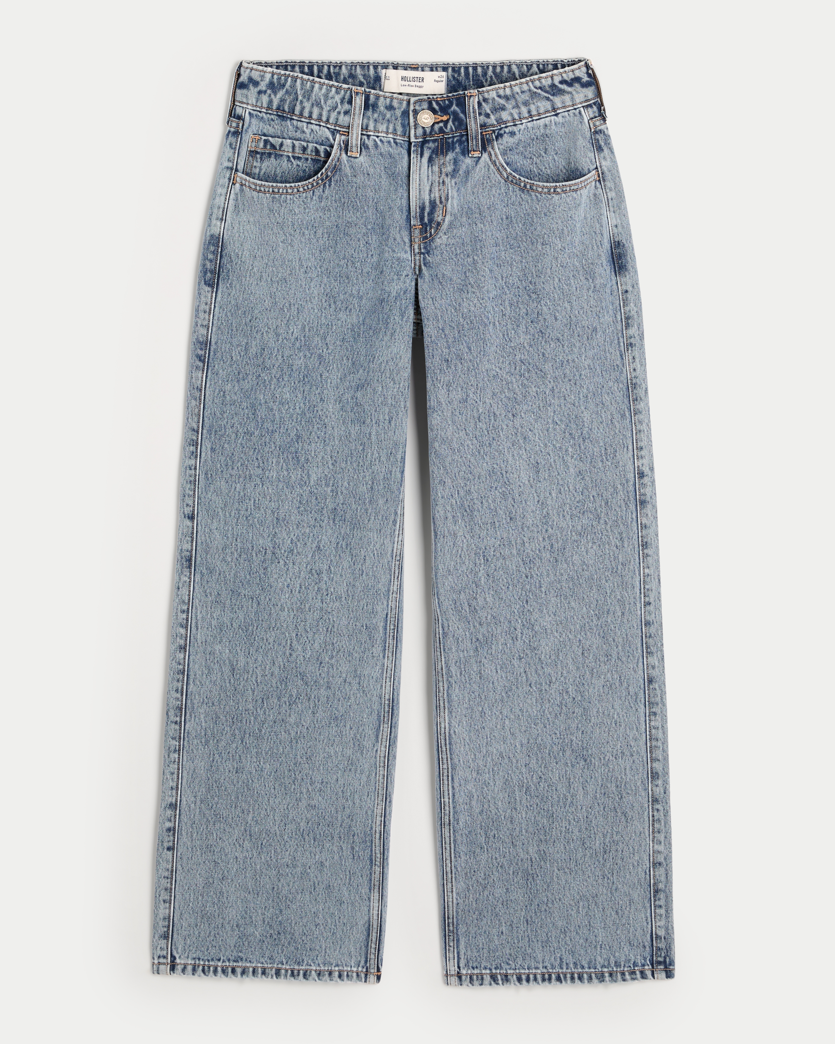 ◆TOOMUCHTAX◆ LOW RISE LOOSEFIT DAMAGED JEANS VINTAGE BLUE TOOMUCHTAX Low Rise Loose-Fit Jeans - Blue | International Store