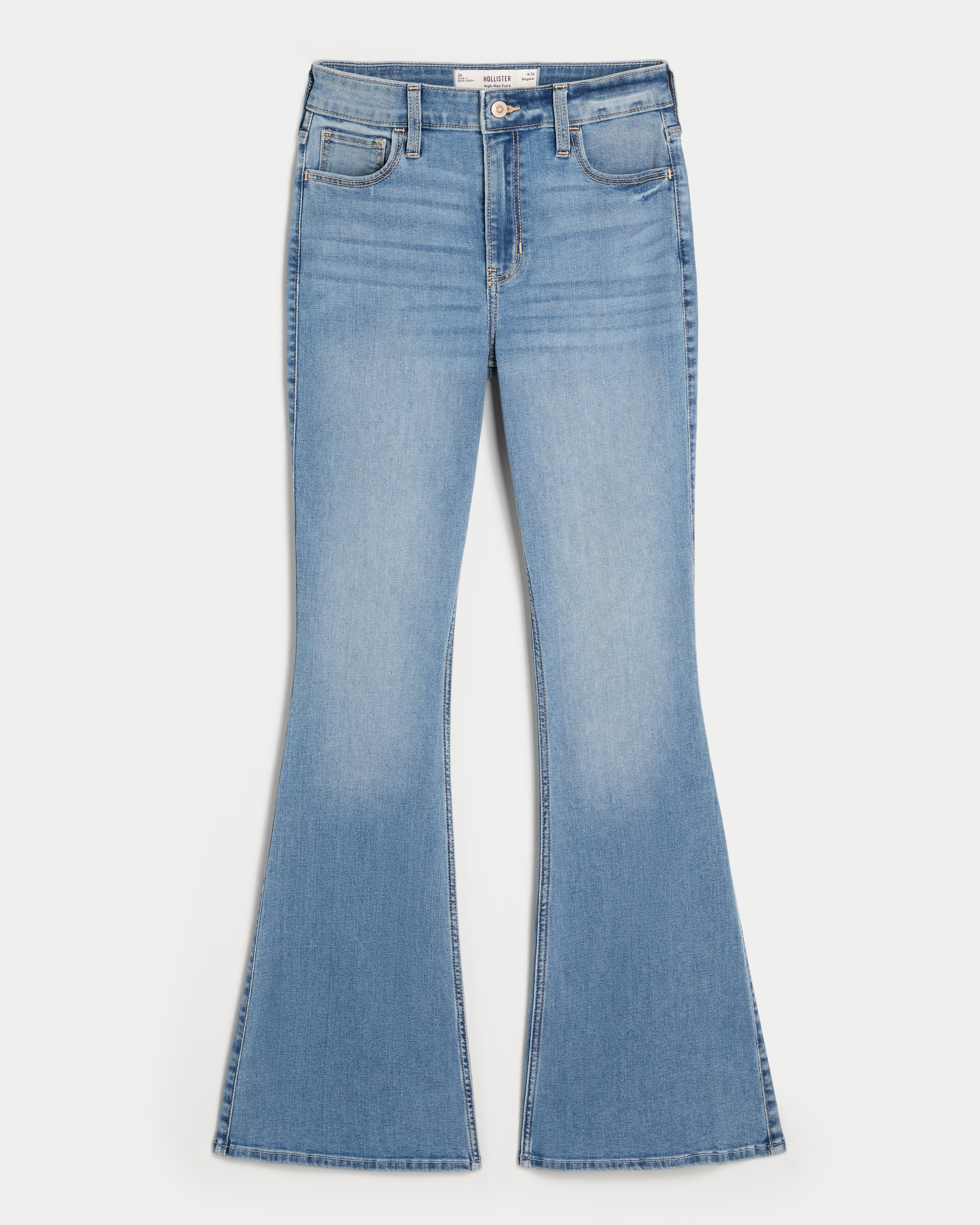【送料&関税込】ChloAC Flare Jeans Women's High-Rise Medium Wash Flare Jeans | Women's