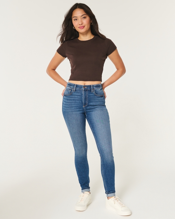 Hollister high rise super skinny jeans on sale