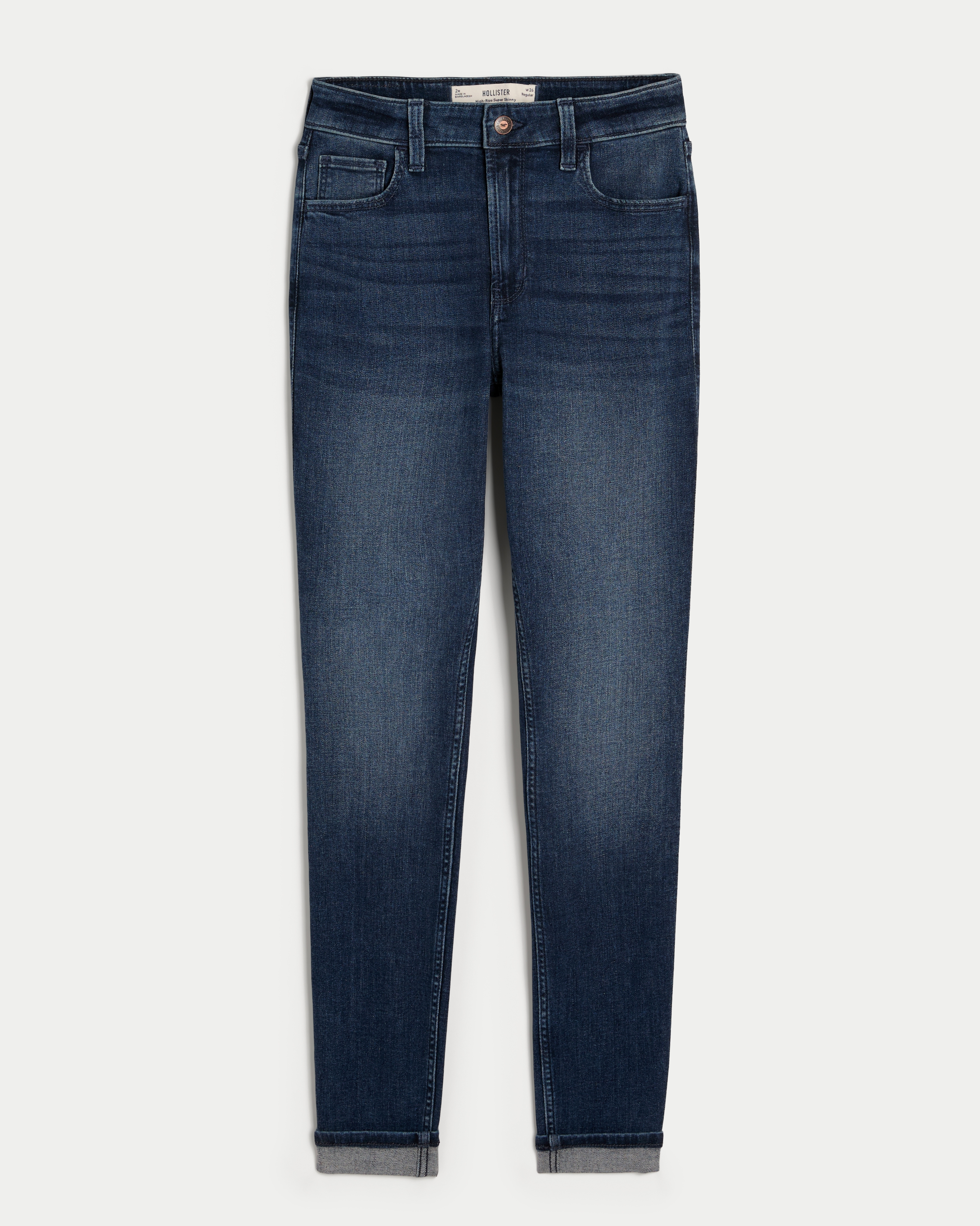 High-Rise Medium Wash Super Skinny Jeans