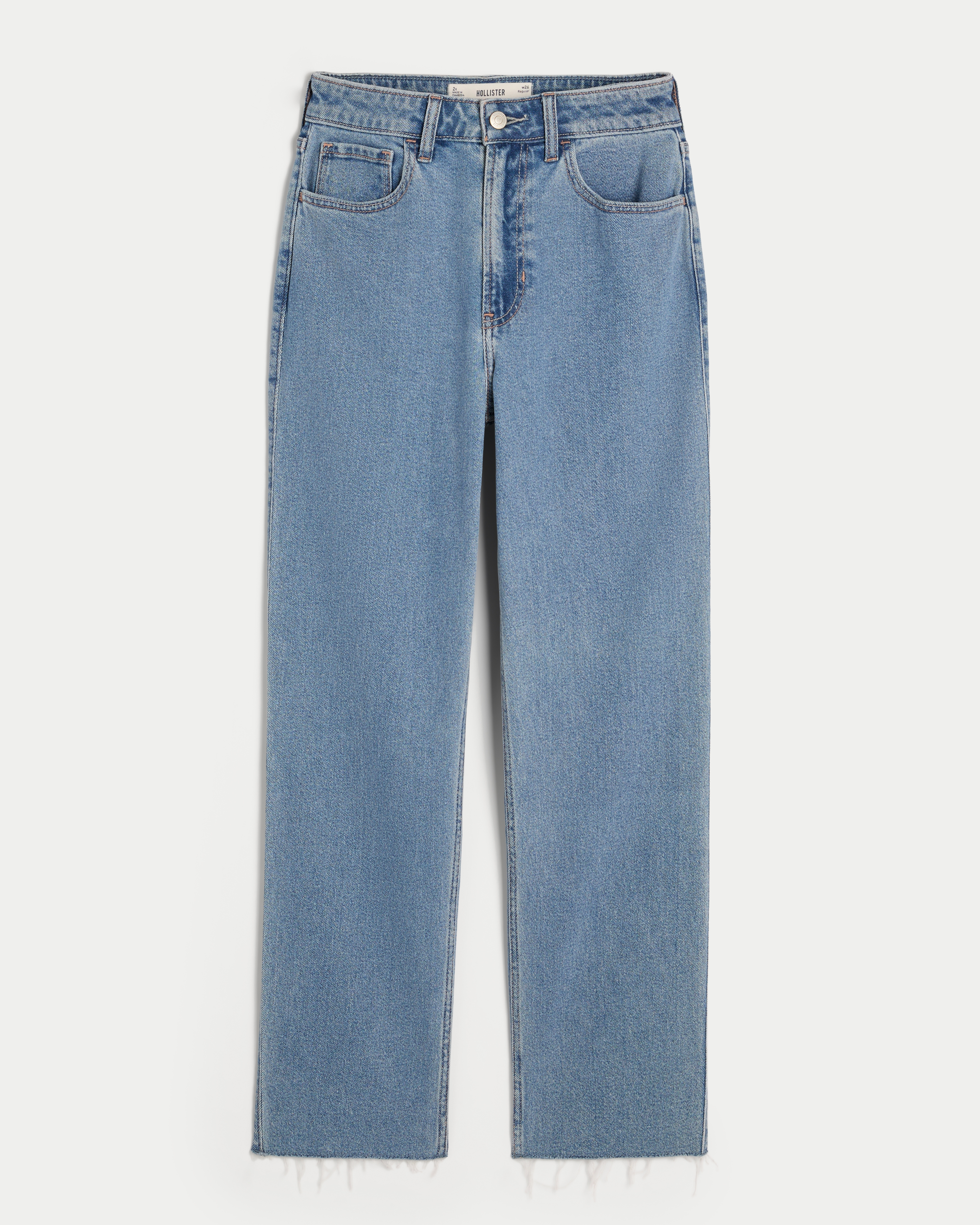 Ultra High-Rise Medium Wash 90s Straight Jeans