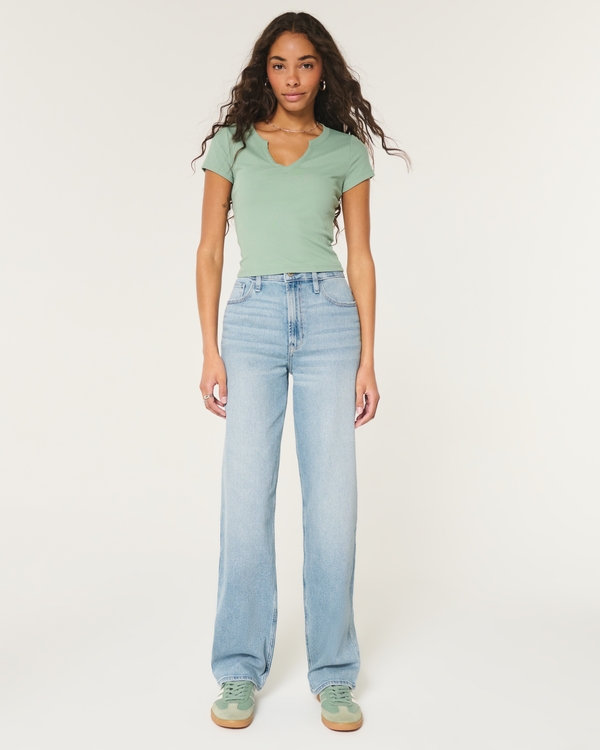 Women s High Waisted Jeans Hollister Co