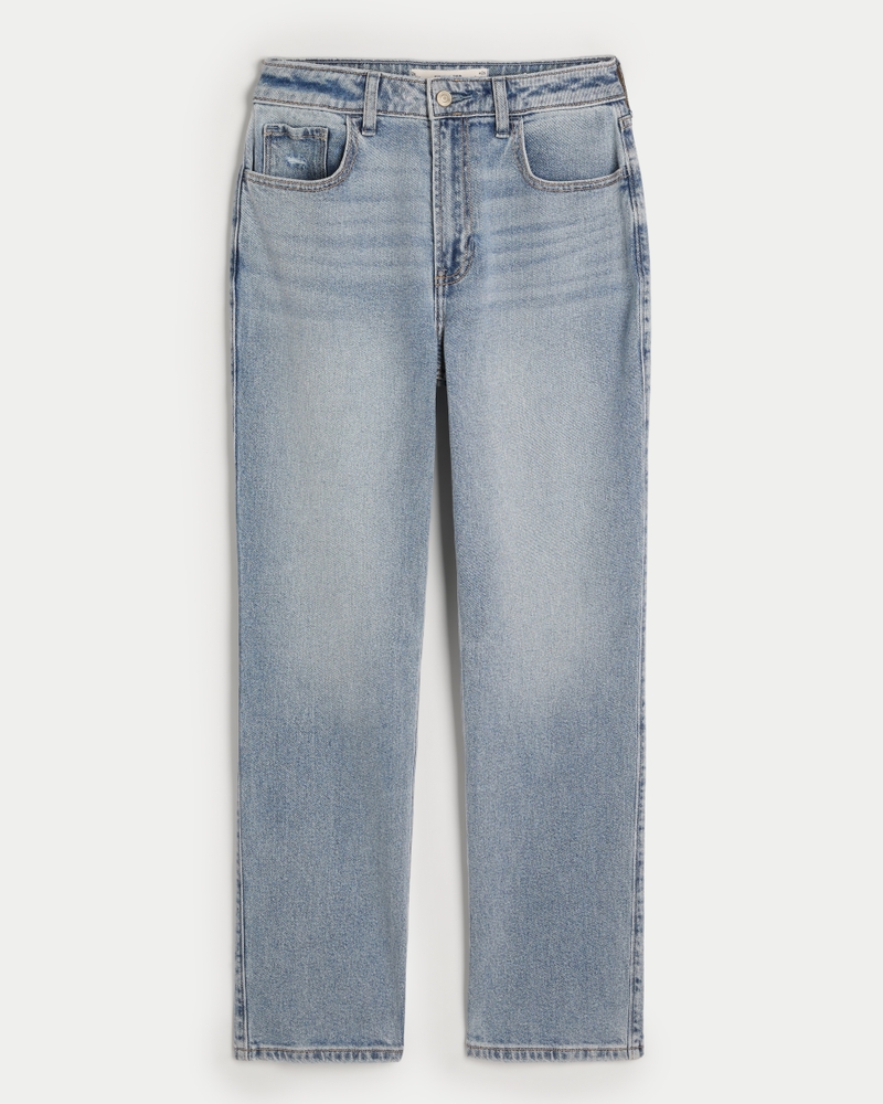 Hollister high rise vintage straight jeans online