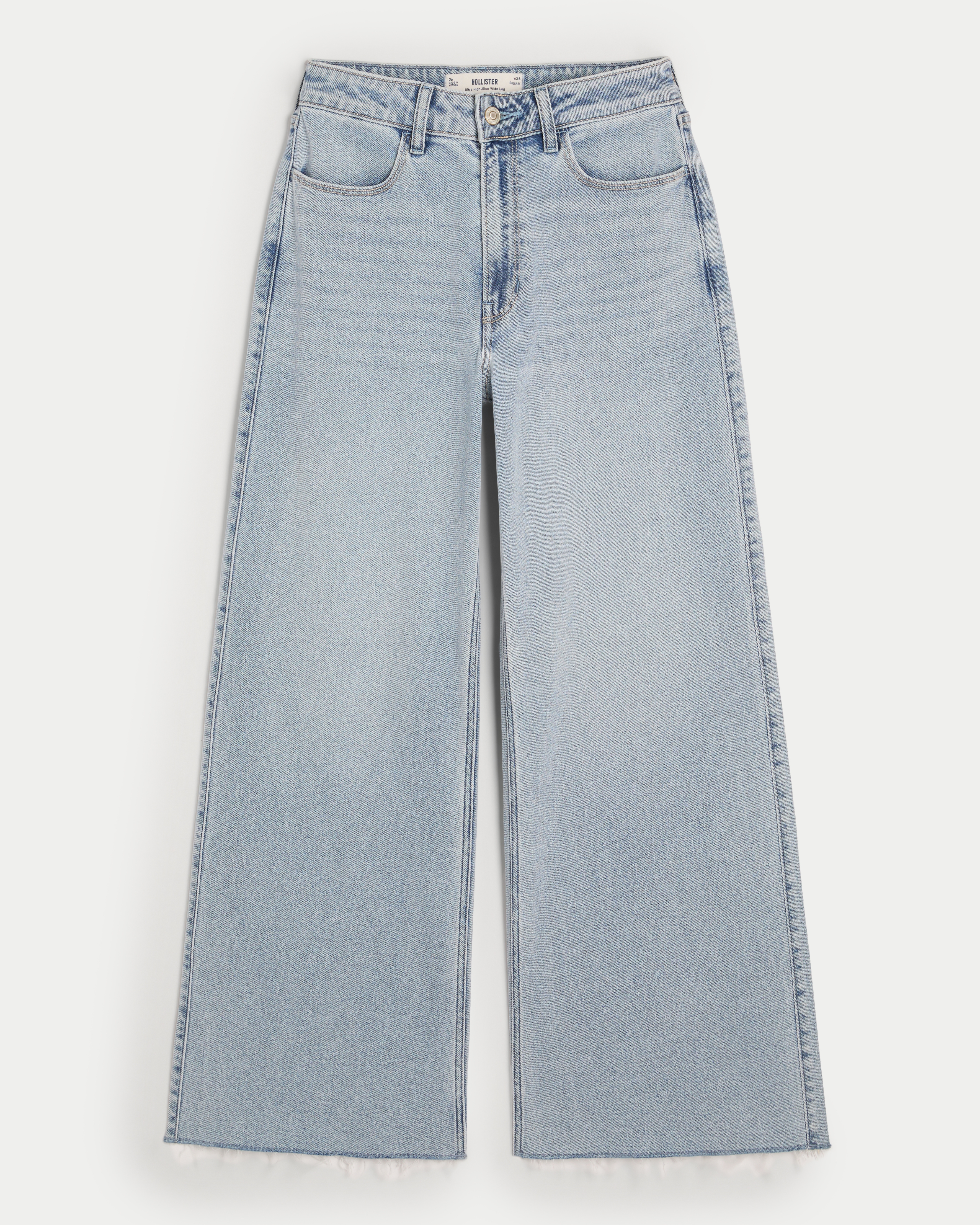 Women s Ultra High Rise Light Wash Wide Leg Jeans Women s Sale HollisterCo