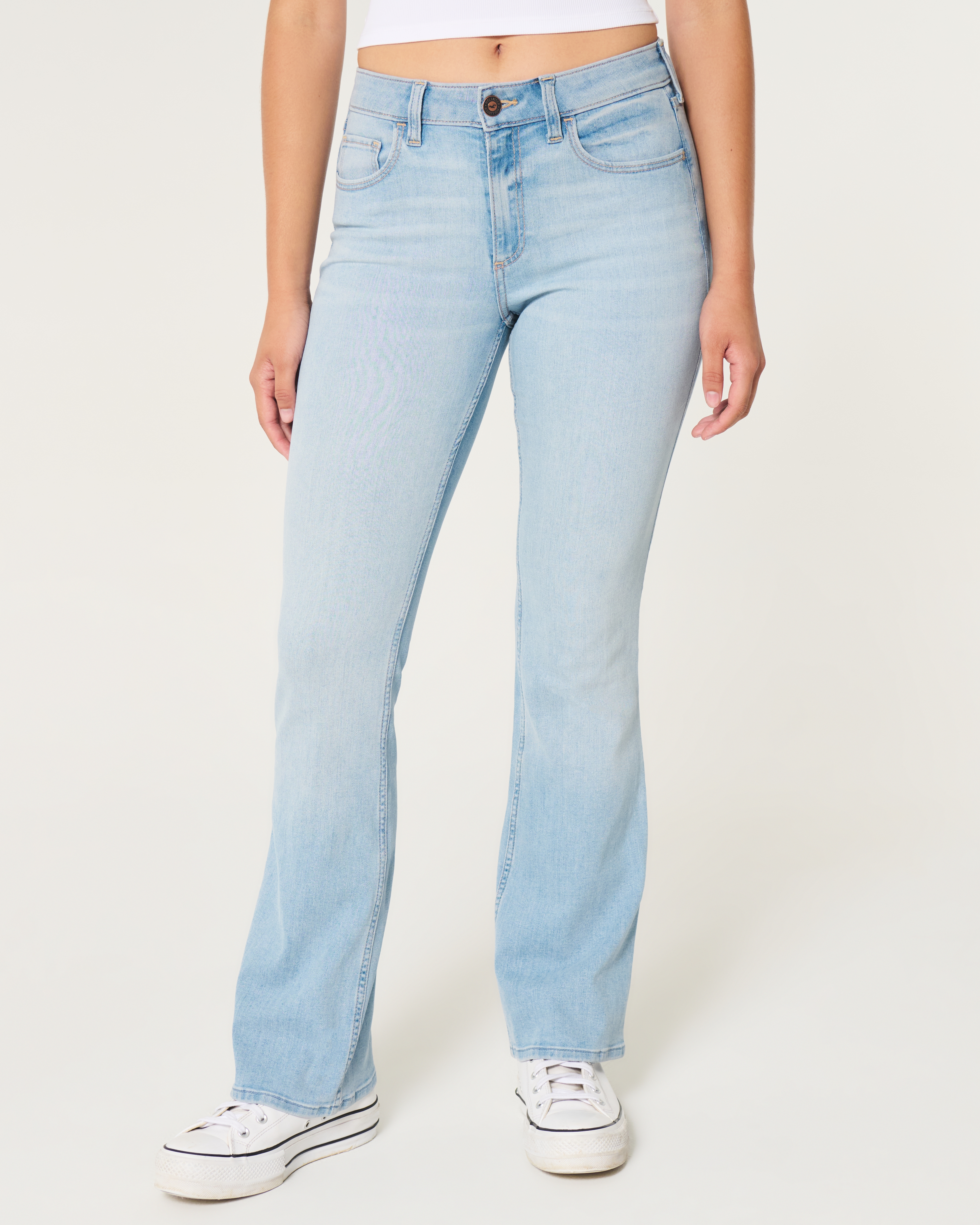 Curvy Mid-Rise Light Wash Boot Jeans