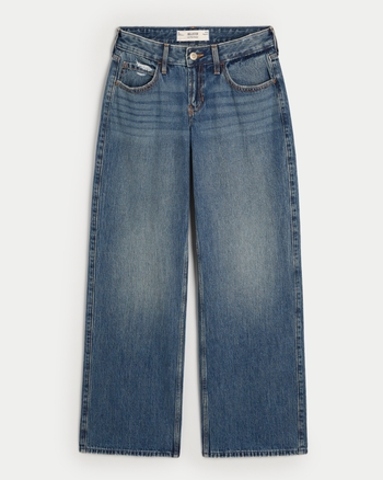Women's LowRise Medium Wash Baggy Jeans Women's New Arrivals