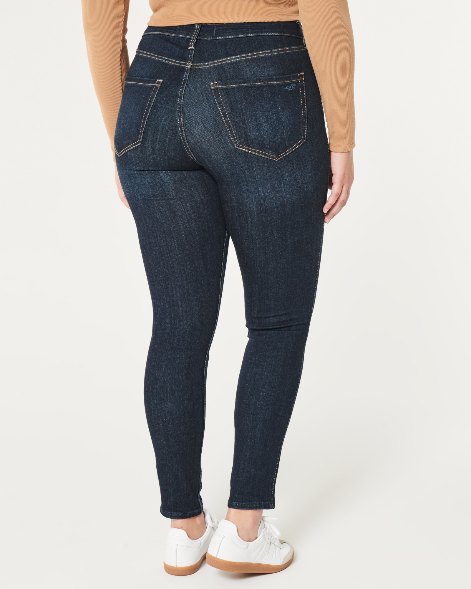 Jean Leggings Hollister Curvy Jeans Women's Curvy High-Rise Dark