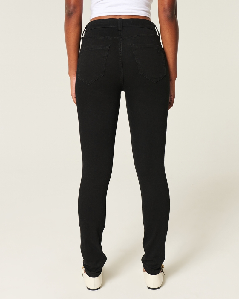 High-Rise Black Jean Leggings