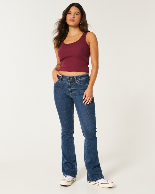 Mid-Rise Medium Wash Boot Jeans, Medium