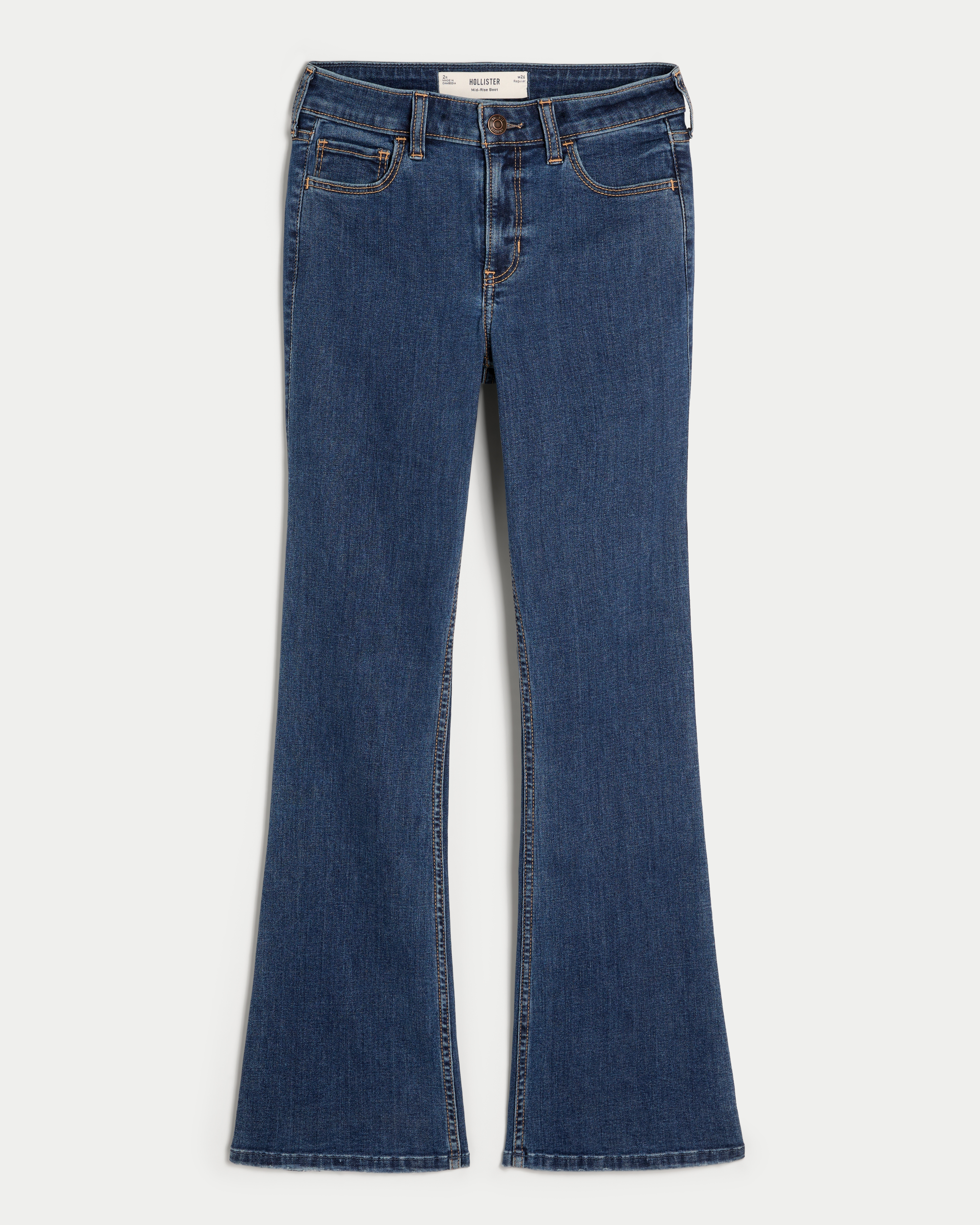 High waisted bootcut jeans hollister online