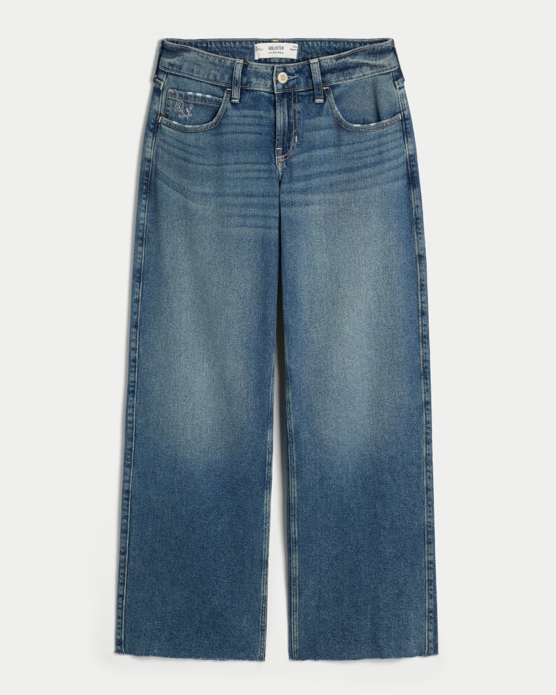 Hollister embroidered jeans on sale