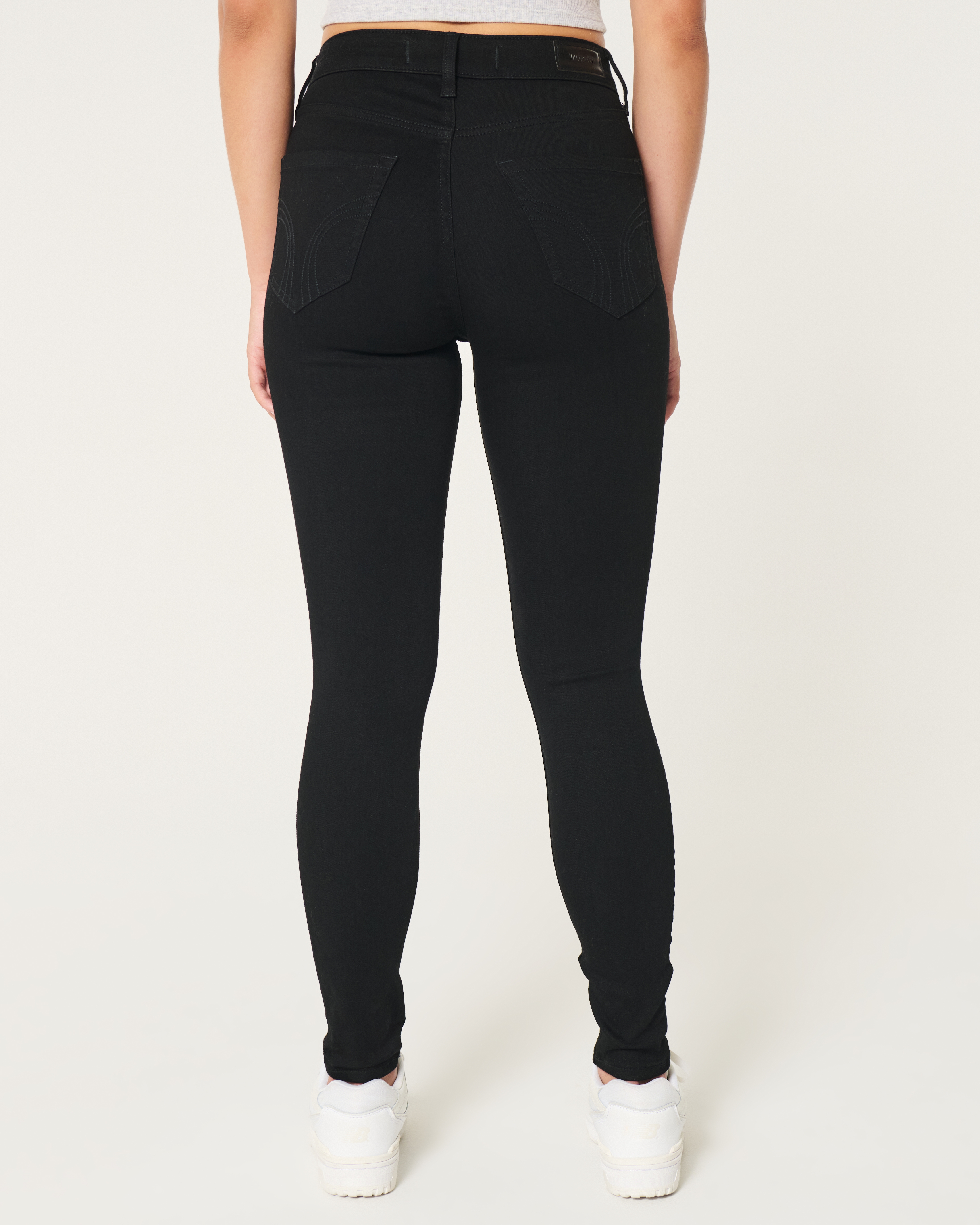 Curvy High-Rise Black Super Skinny Jeans
