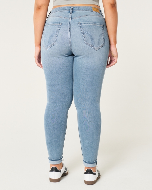 Curvy High-Rise Medium Wash Super Skinny Jeans