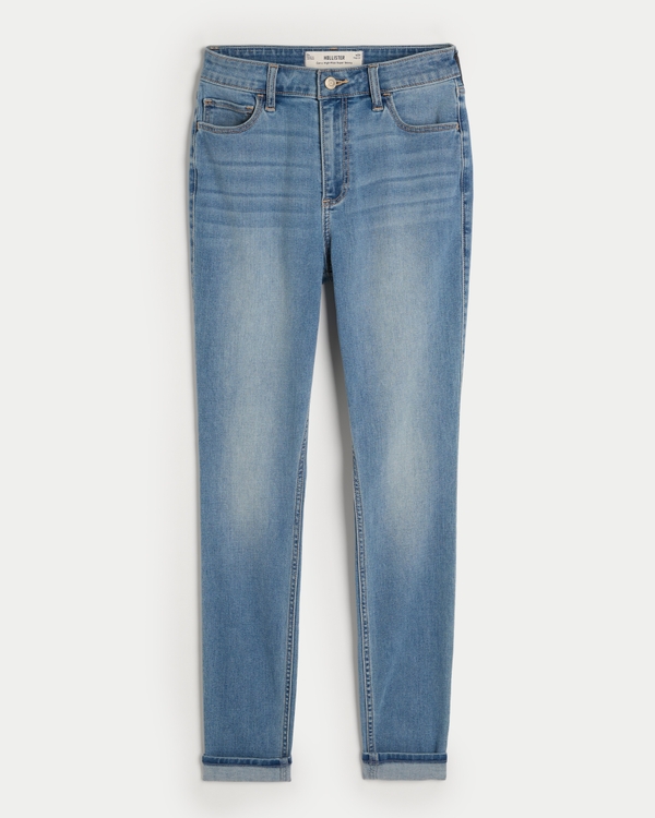 Curvy High-Rise Medium Wash Super Skinny Jeans