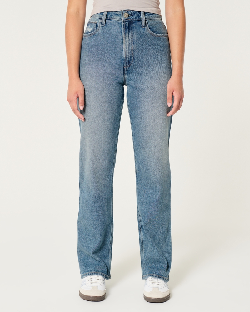 Curvy Ultra High-Rise Medium Wash Dad Jeans