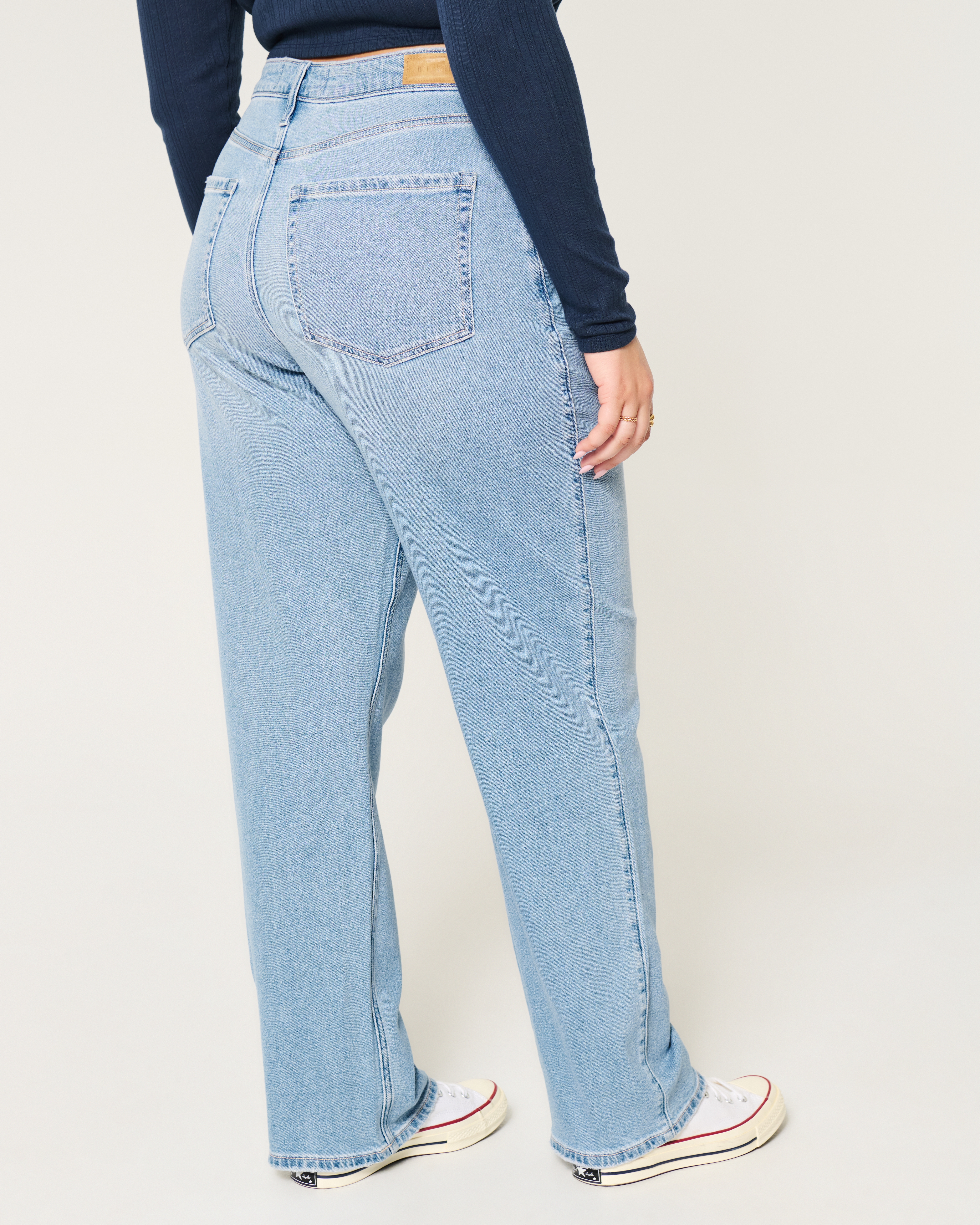 Curvy Ultra High-Rise Medium Wash Dad Jeans