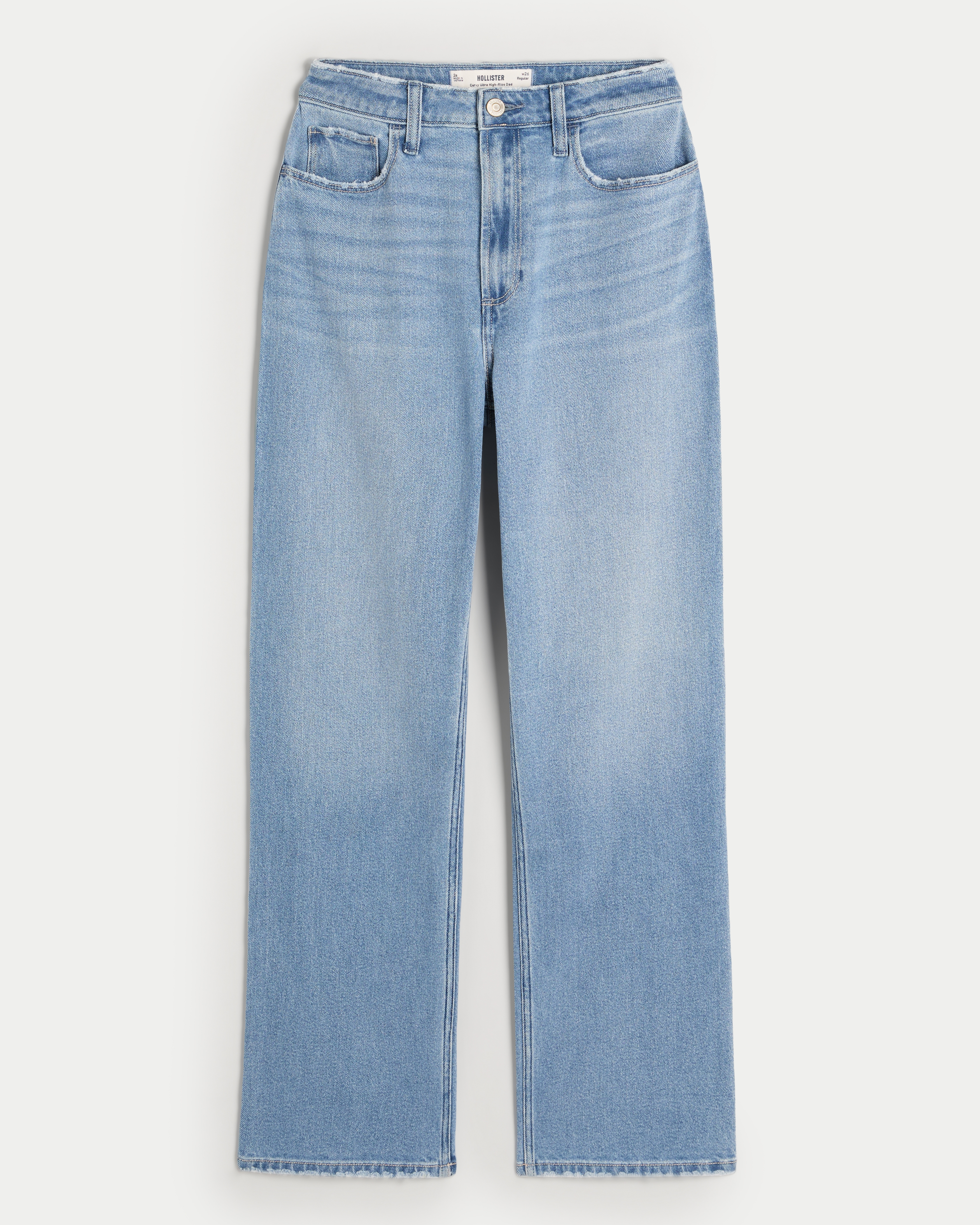 Curvy Ultra High-Rise Medium Wash Dad Jeans