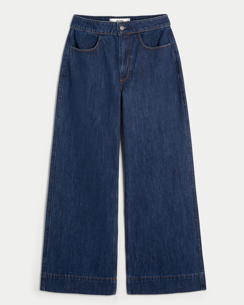 [CKJ] Ultra High Rise Wide Tencel Rinse Wash Jeans ★人気★ Tencel Ultra High Rise Wide Leg Fit Jeans | Calvin Klein