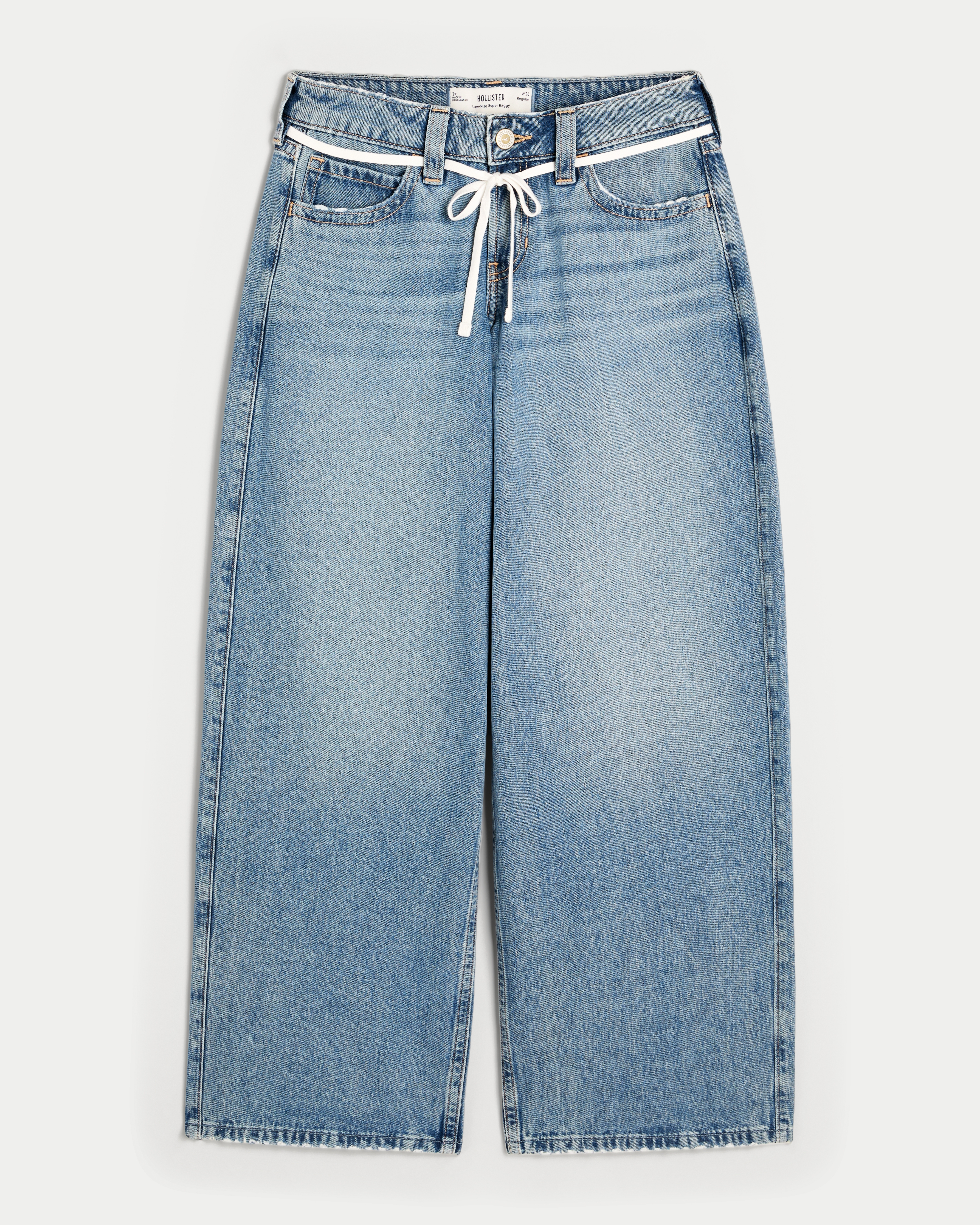 Low-Rise Shoelace Super Baggy Jeans