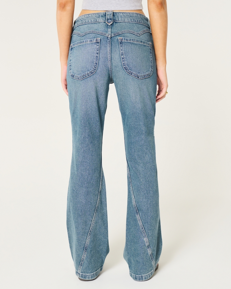 Mid-Rise Dark Wash Relaxed Boot Jeans