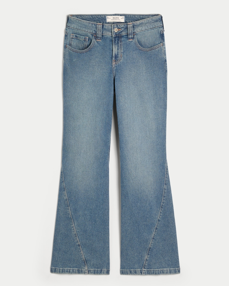 Mid-Rise Dark Wash Relaxed Boot Jeans