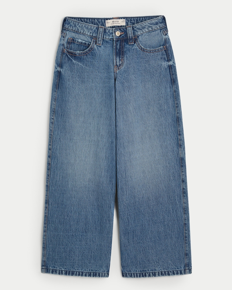 Low-Rise Medium Wash Super Baggy Jeans