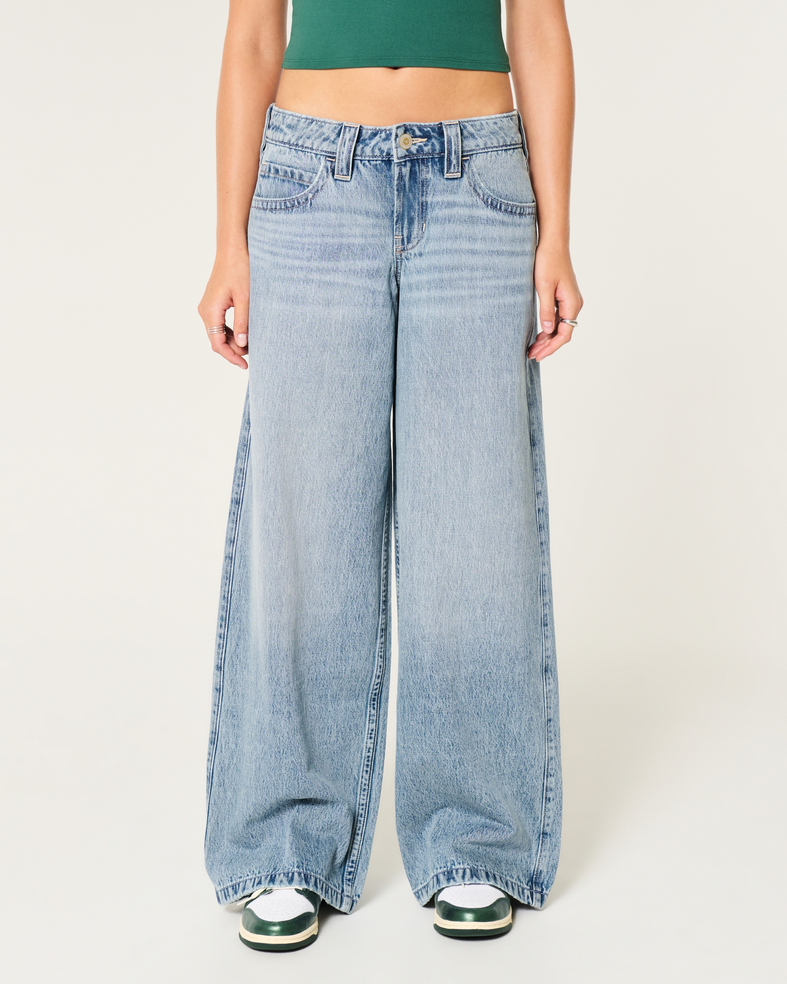 Stradivarius Baggy Jean Boyfriend Taille Basse Femme Rinascimento