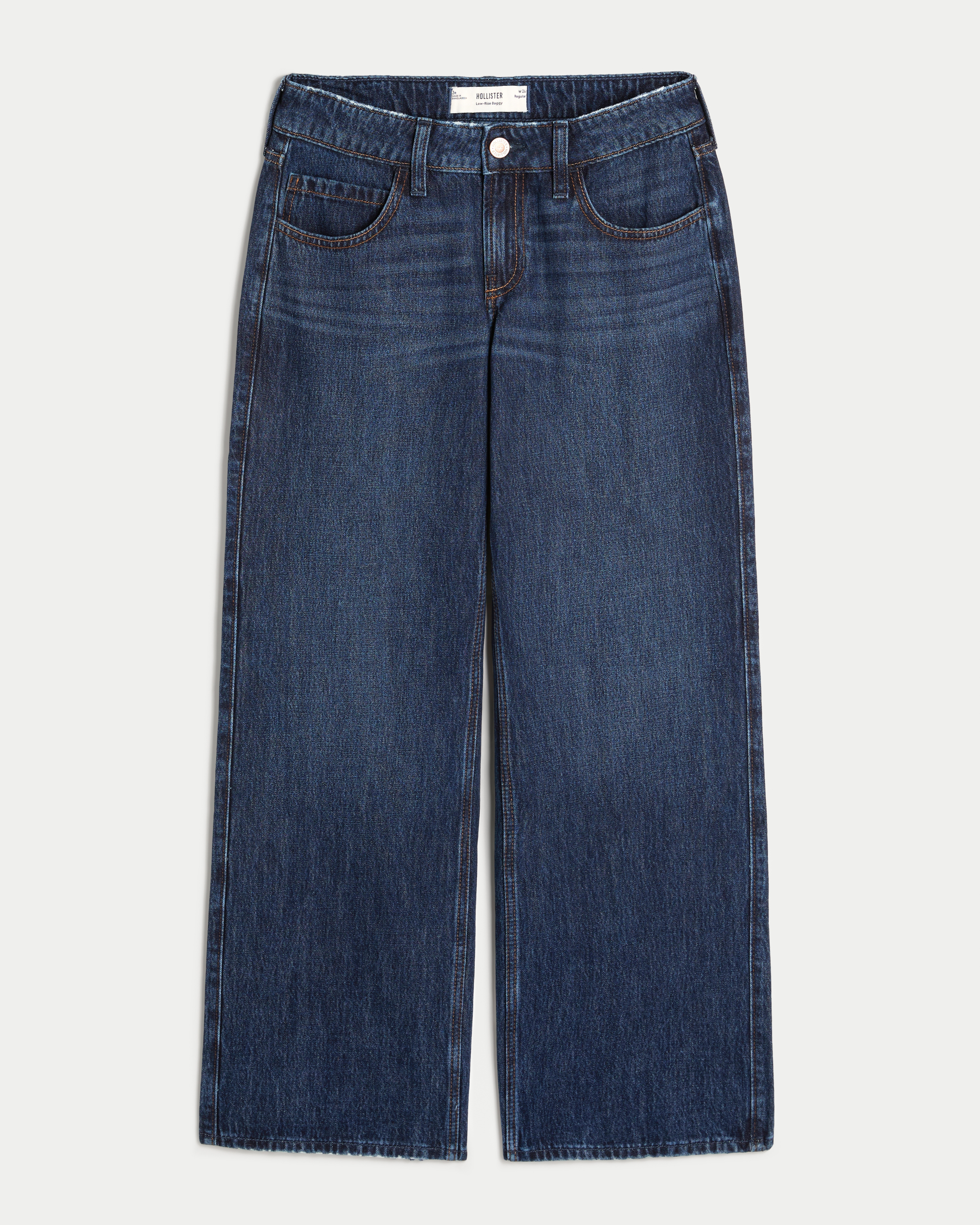 Women's Low-Rise Washed Black Baggy Jeans | Women's Women's Low-Rise Washed Black Baggy Jeans | Women's